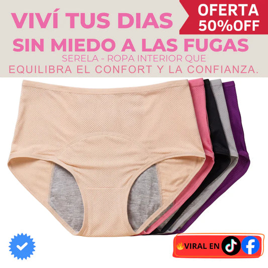 Serela | Ropa interior antifugas cómoda y discreta